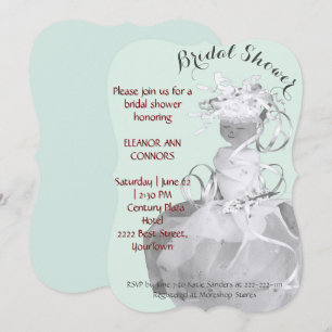 Abstrato Bride Modelo Chá de panela