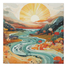 Abstrato brilhante Sunset