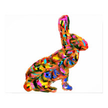 Abstrato Bunny Poster