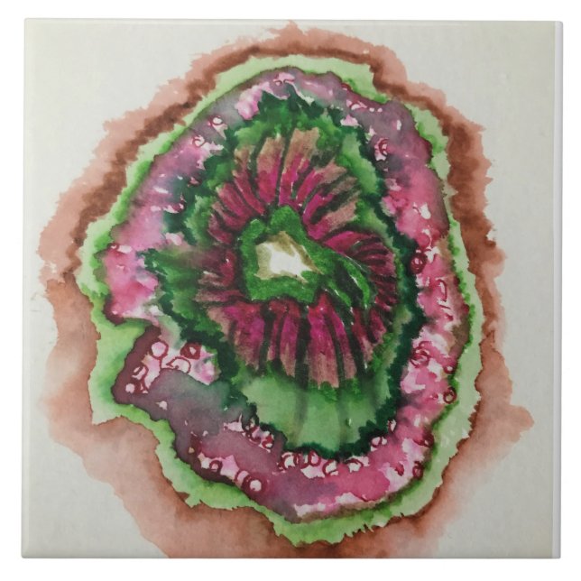 Abstrato Burst Pink e Verde (Frente)