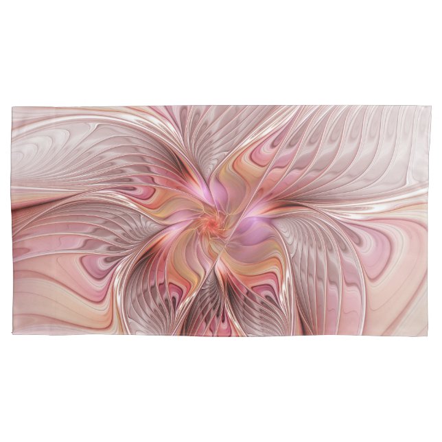 Abstrato Butterfly Fantasy Fractal Arte Colorida (Frente)