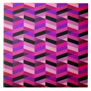 Abstrato Chevron/Herringbone   Rúpias e Violetas
