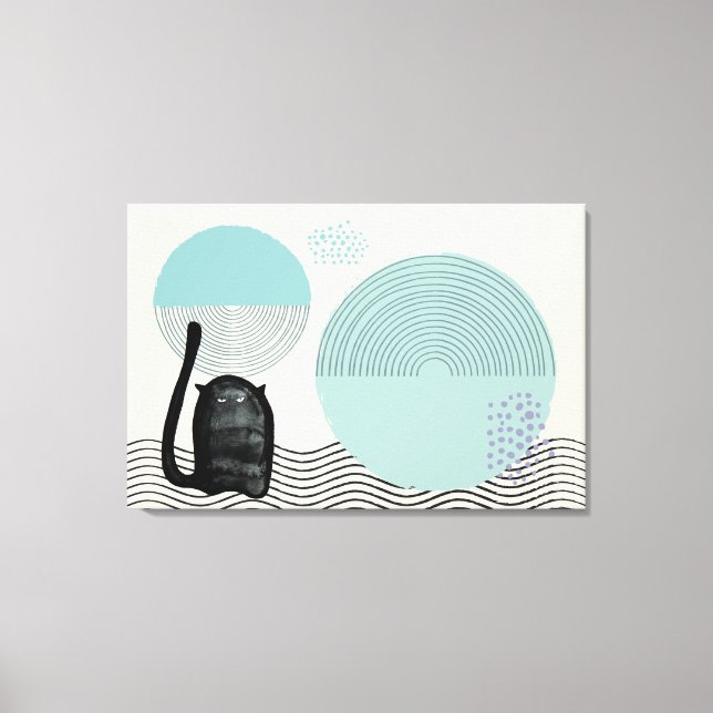 Abstrato círculos Cat 8 Tela de impressão (Frente)