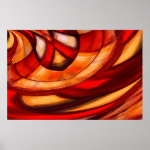 Abstrato - Círculos Fractais Poster Impressão