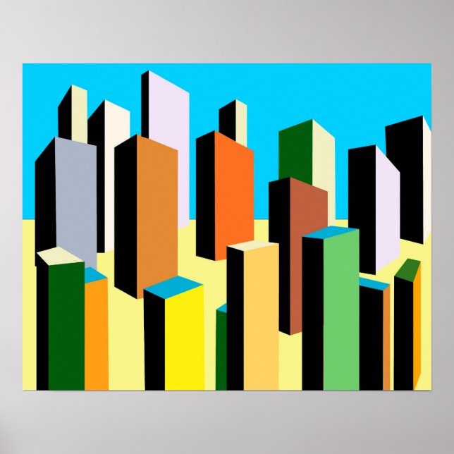 Abstrato City Poster (Frente)