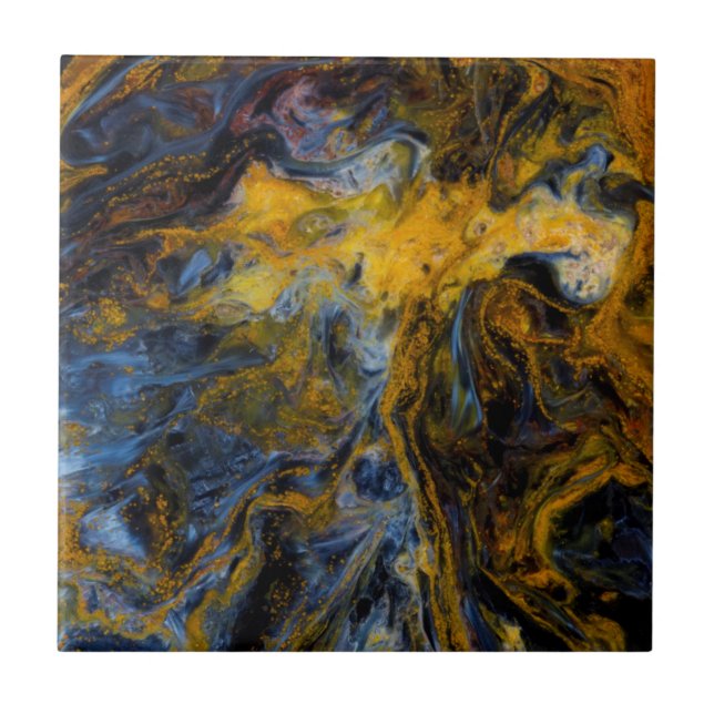 Abstrato close up de Pietersite (Frente)