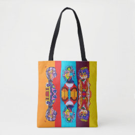 ABSTRATO COLORIDO LADIS TOTE BAG