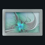 Abstrato com Arte Fractal Azul, Moderna<br><div class="desc">Arte abstrato incomum para você. Design para a fivela e muito mais.</div>