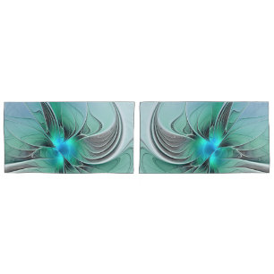 Abstrato com Arte Fractal Azul, Moderna