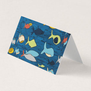 Abstrato com peixes tropicais