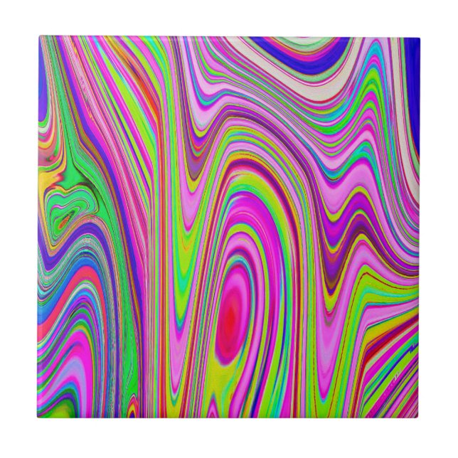 Abstrato cor-de-rosa e amarelo-trilha (Frente)