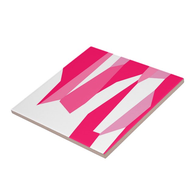 Abstrato cor-de-rosa e branco (Lateral)