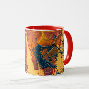Abstrato cores, caneca de café