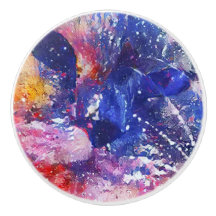 Abstrato Cósmico Cat Dreamscape