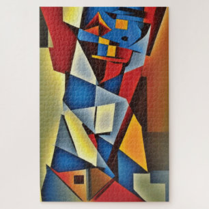 Abstrato Cubist - Retrato Cubista - Quebra-cabeça