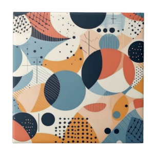 Abstrato Curvo Coral Verde Inspirado no Art Nouvea