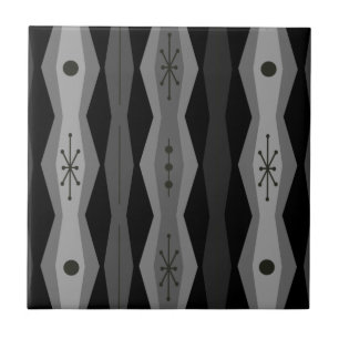 Abstrato da Era Atômica Colunas Cinzas Negras