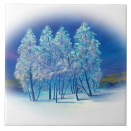 Abstrato da Floresta de Fir de Inverno