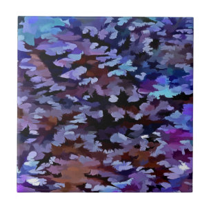 Abstrato da folha em tons azuis e do Lilac