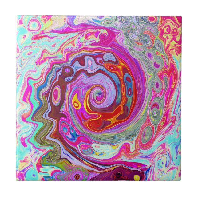Abstrato da parte traseira do Groovy, rosa quente  (Frente)