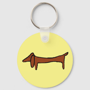Abstrato Dachshund Chaveiro