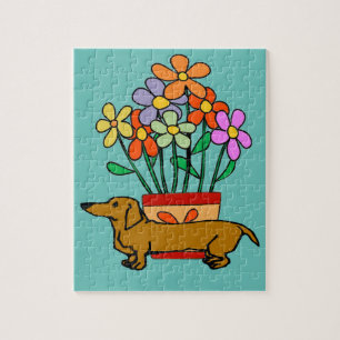 Abstrato Dachshund Jigsee Quebra-cabeça