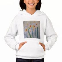 Abstrato Daffodils Hoodie