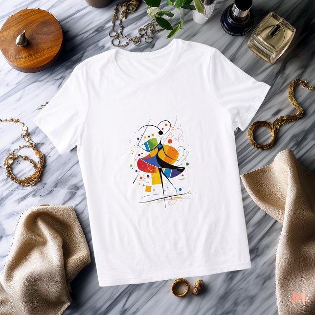 Abstrato Dancer T-Shirt | Movimento Artístico Colo (Criador carregado)