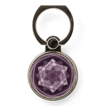 Abstrato Dark Roxo - Estrela Fractal