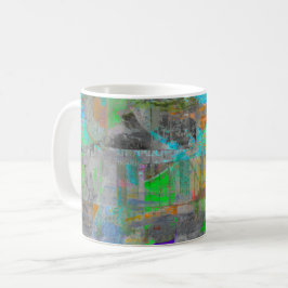 "Abstrato de Abobrinha Recheada" caneca de café ar