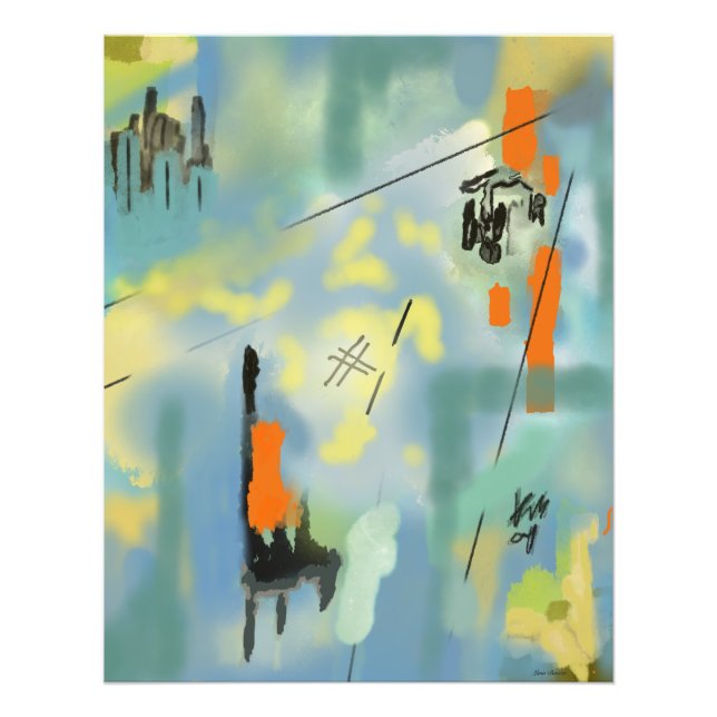 Abstrato de Alargamento de Fotografias (Frente)