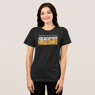 Abstrato de Aquarela Shirt Irmã Dança Fantástica
