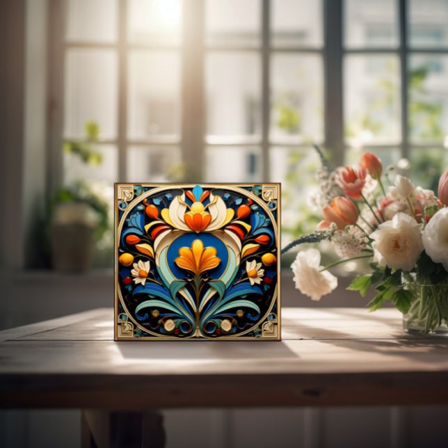 Abstrato de arte bonita Azulejo cerâmica (Criador carregado)