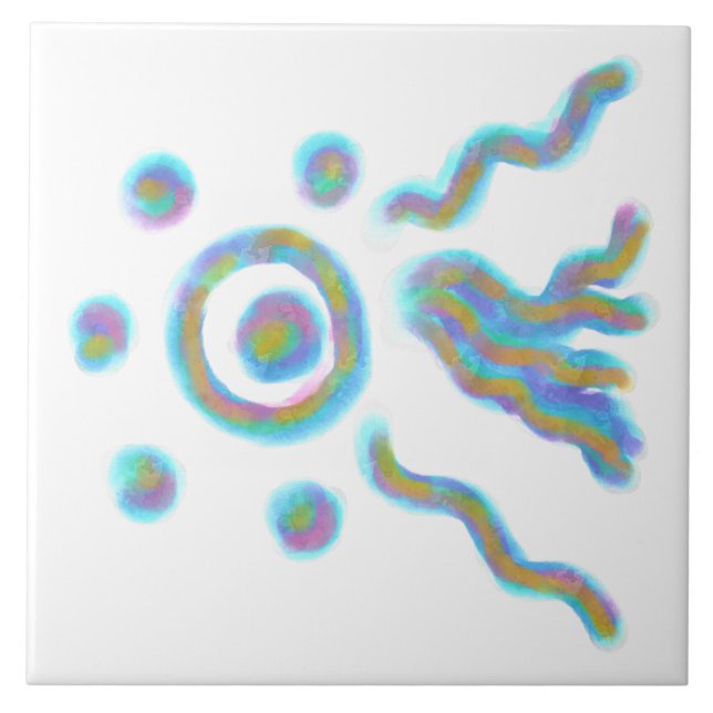 Abstrato de Arte Colorida (Frente)