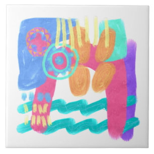 Abstrato de Arte Colorida