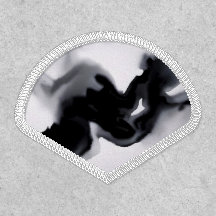 Abstrato de arte em preto e branco: