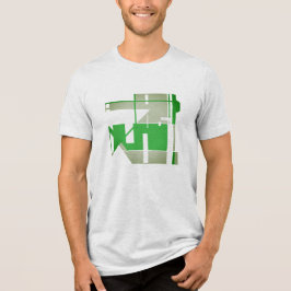 Abstrato de Arte Geométrica Verde Claro