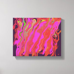 Abstrato de arte na canvas em arte roxa, digital.