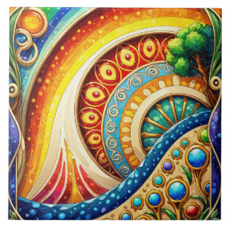 Abstrato de-arte radiante