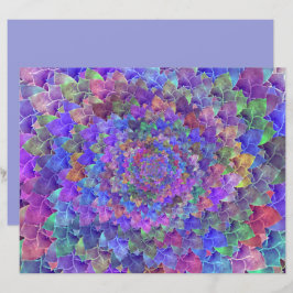 Abstrato de-Arte Suculta Púrpura Oral Colorida