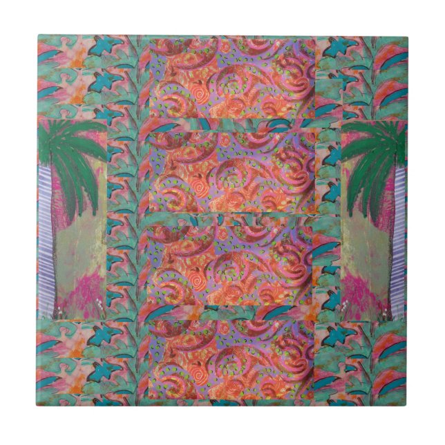 Abstrato de árvore palma (Frente)