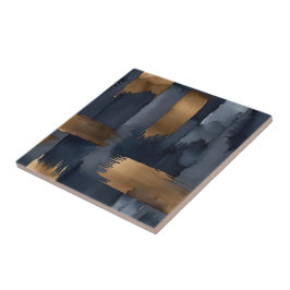 abstrato de bronze e azul