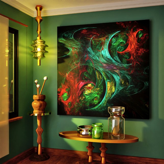 Abstrato de Canvas de arte de gênesis (Genesis Abstract Art Wrapped Canvas Print)