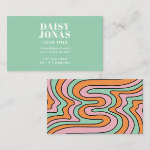 Abstrato de Cartão de visita retrocesso de 70