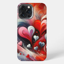 Abstrato de Corações iPhone / iPad case