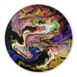 Abstrato de cores Orquidia na escuridão