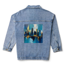 Abstrato de da cidade moderna, Jaqueta de Denim
