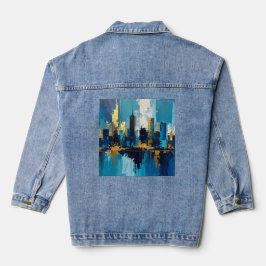 Abstrato de da cidade moderna, Jaqueta de Denim