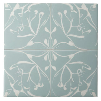 Abstrato de decoração de pasta azul e branca