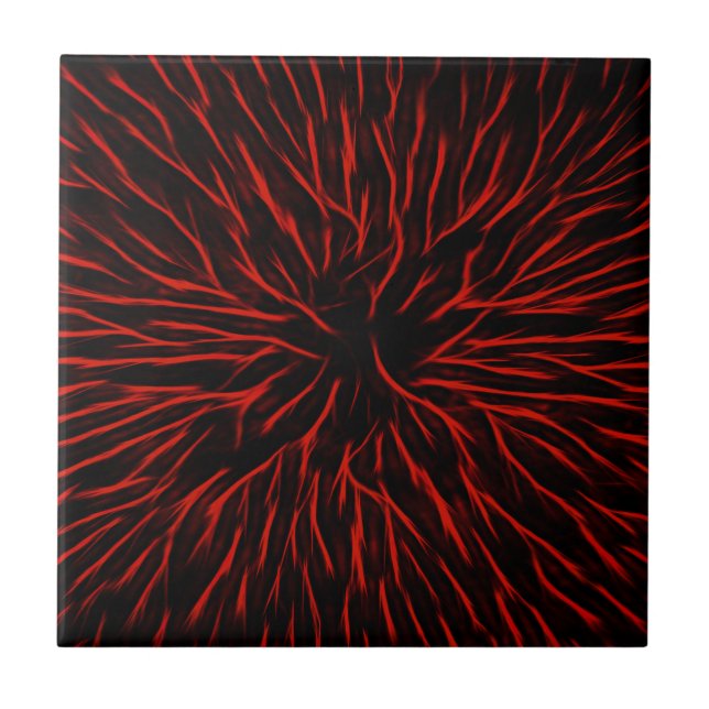 Abstrato de Disparador de Fogo Quente Vermelho (Frente)